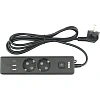 Удлинитель Power Cube, 2р/1.9 м выкл.,3USB, 3.5кВт,16А,3x1,0 черн(PC-5B-2M)