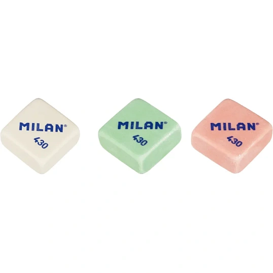 Ластик каучуковый Milan 430, цв. в ассорт