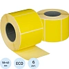 Термоэтикетки ЭКО 58х40, 700 шт/рул, вт.40, желтые, 6 рул/уп (спайка)