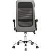 Кресло для руководителя Комус Мебель 589 TC серое (ткань/сетка, металл)