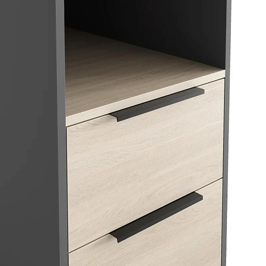 Тумба приставная К-Loft 241T001 дуб скандин./графит