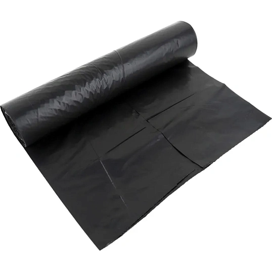 Мешки для мусора ПНД 60л 45мкм 50х70 20шт/рул черные Элементари