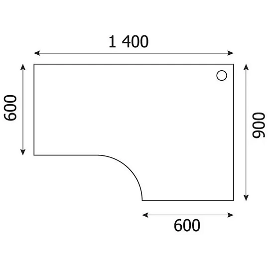 Стол Easy Standard правый (008,235) сосна винтер/серый (549/030) Ш1400