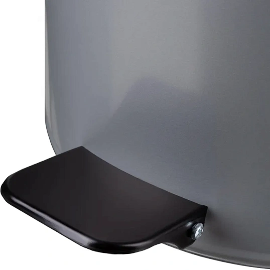 Ведро мусорное с педалью стальное, серое, 300х710мм, объем 50л