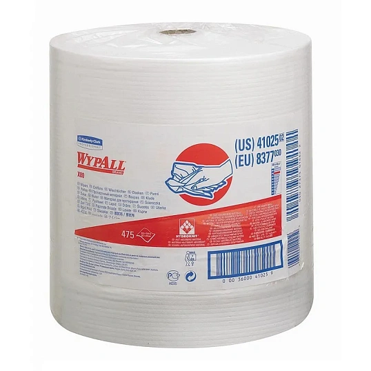Материал протирочный нетканый WYPALLxX80WHLROLL1P 1X475 31,5х31см бел.8377