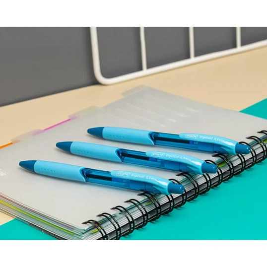 Ручка шариковая автомат. Attache Ergohold,с манж,0,3мм,синяя