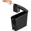 Ведро мусорное с педалью Luscan Slim 20 л, черное, пластик