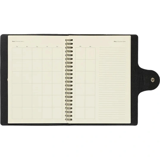 Ежедневник недатированный Fluid Attache Selection сер-гол. 140х200 мм,192с