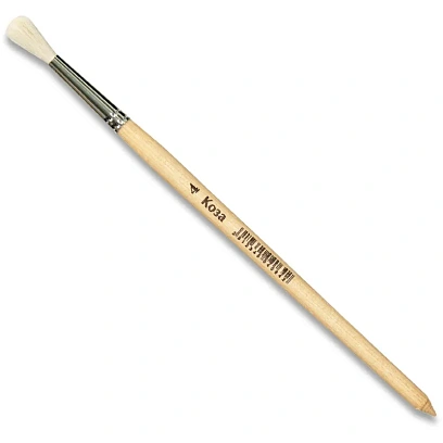 Кисть №1School коза круглая №4