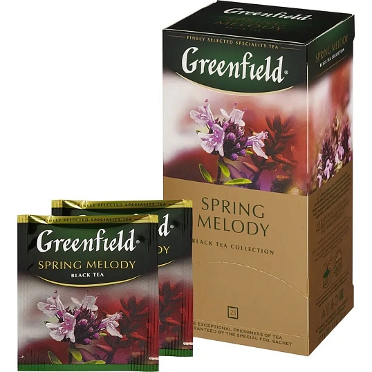 Чай Greenfield Spring Melody черный фольгир.25пак/уп 0525-10,98222