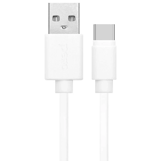 Кабель PERO, DC-03, Type-C, 3А, 2м, Fast charge, белый