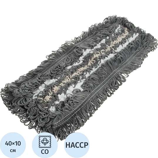Насадка МОП Luscan Professional 40х10см 165г хлопок, микрофибр карман