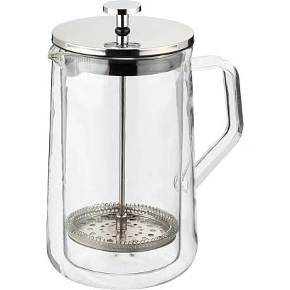 Френч-пресс 1000мл Кирай боросил.стекло, пластик ручка (BX608)
