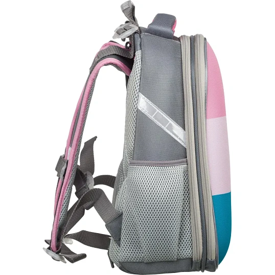 Ранец Basic Casual роз+голуб, 2 отд., эргоном. спинка