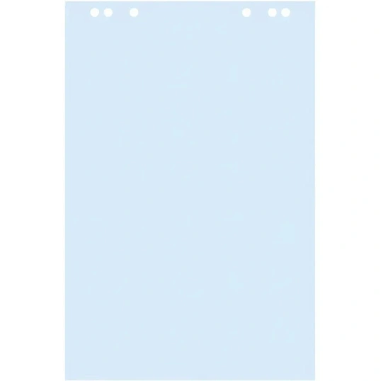 Бумага для флипчартов голубая пастель 68.0х98.0 20 лист.80гр.