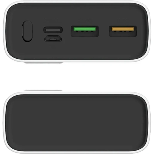 Внешний аккумулятор PERO PB06 20000 mAh,Li-Pol,output USB-C + 2USB-A,белый