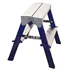 Стремянка Алюмет двухсторонняя стальная с алюмин. ступенями 2 ст. MD8202
