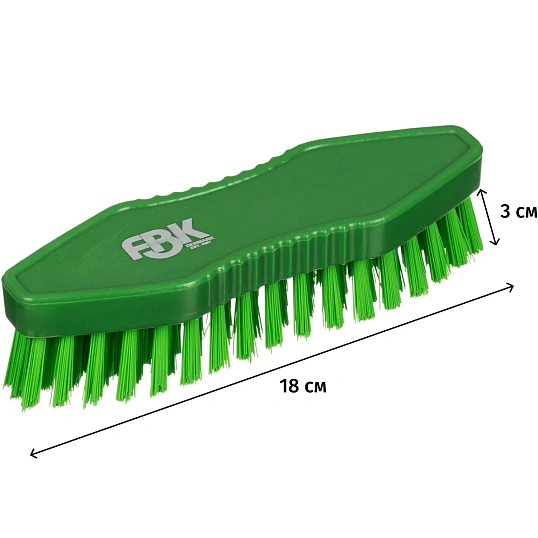 Щетка ручная скраб FBK 180х60мм жесткая зеленая 15062-5