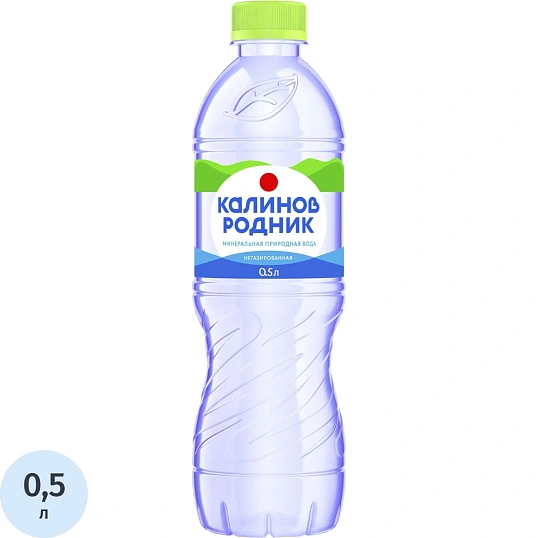 Вода минеральная Калинов Родник природ стол пит негаз ПЭТ 0,5л