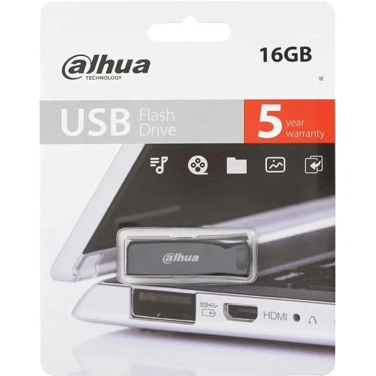 Флеш-память Dahua 16 ГБ, USB2.0 DHI-USB-U156-20-16GB