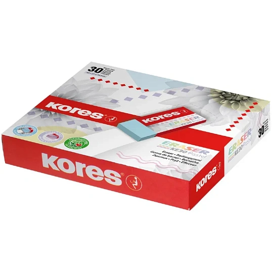 Ластик Kores 40x21x10мм в ассортименте KE-30, 40305
