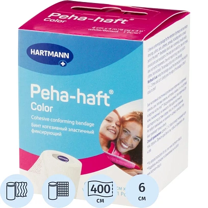 Бинт самофикс эласт 4 м х 6 см, PEHA-HAFT 9324844