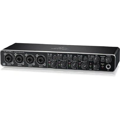 Аудиоинтерфейс Behringer UMC404HD, внешний, MIDI, USB 2.0, 4 вх/4 вых
