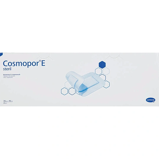 Повязка самоклеящ.стер п/операц. 35х10см25шт,COSMOPOR E9010370