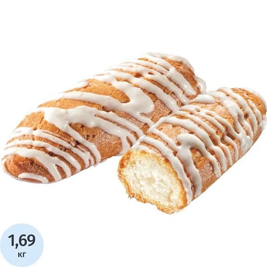 Печенье Заварики Гранъ в белой глазури, 1,5кг, ОВС031