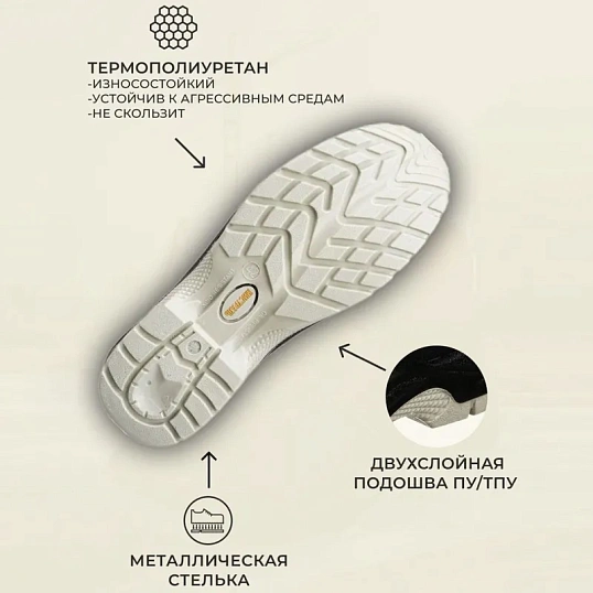 Ботинки Мистраль ULTRA ПУ/ТПУ с ПП и АС р.37 (119852)