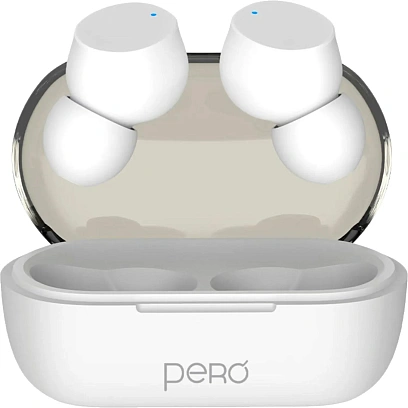 Наушники Pero TWS07 Invisible White, bluetooth