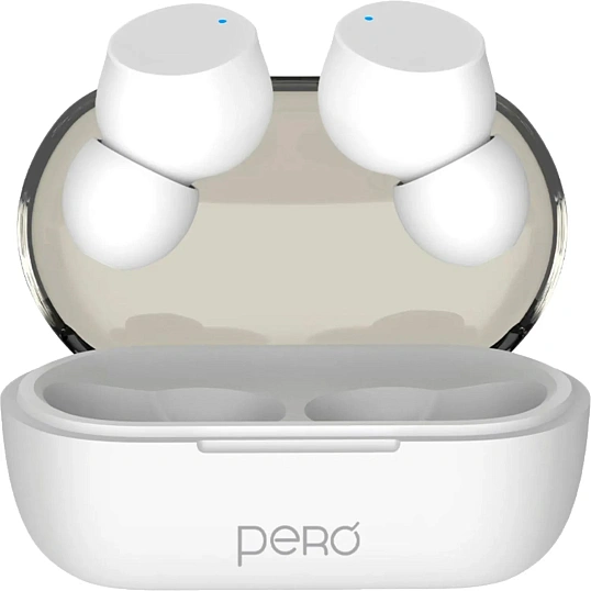 Наушники Pero TWS07 Invisible White, bluetooth