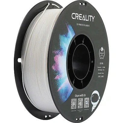 Катушка CR-TPU-пластика Creality 1.75 мм 1кг., белая (3301040033)