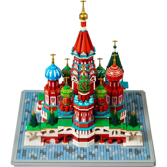 Конструктор Архитектура России Храм Василия Блаженного, 4646дет звук свет