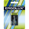 Батарейка Ergolux 6LR61 Alkaline BL-1 (6LR61 BL-1, батарейка,9В)