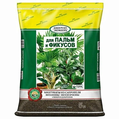 Грунт Био Для пальм и фикусов 5л, 1021