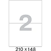 Этикетки самоклеящиеся кауч.к 2 10х148 2шт/л А(100л/уп)