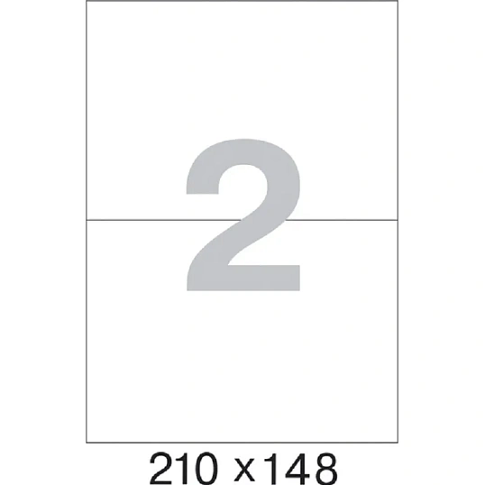 Этикетки самоклеящиеся кауч.к 2 10х148 2шт/л А(100л/уп)