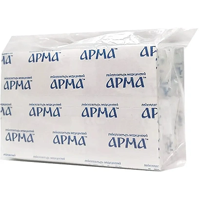 Лейкопластырь, 19х72мм нетканый белый ПЭ,100 шт/уп,АРМА