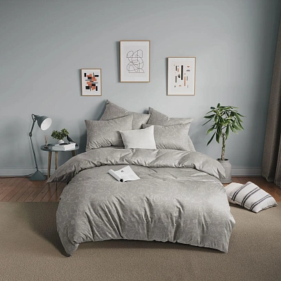 Постельное белье Евро  Бязь (нав.70х70-2шт),Cuties