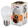 Лампа светодиодная Эра 7W E27 2700k тепл.бел. шар ЭРА smd P45-7W-827-E27
