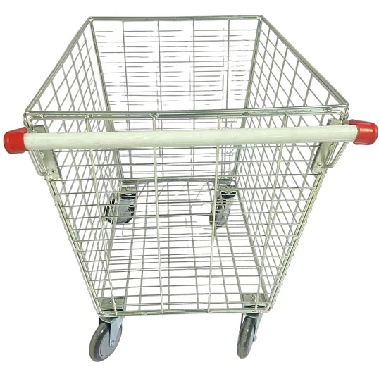 Тележка - корзина покупательская SM_CD3 СБРЦЗП красный пластик 300 л