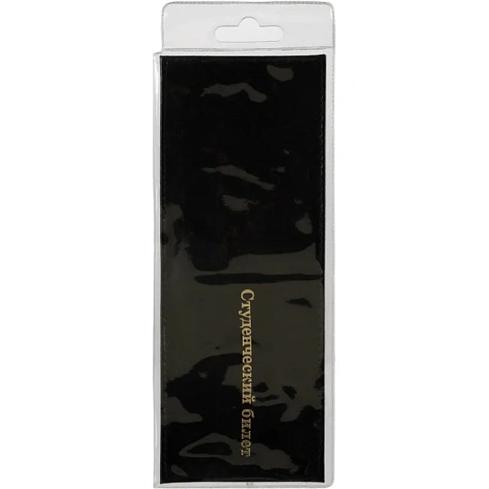 Обложка Студенческий билет кожа шик, черная, St0640703