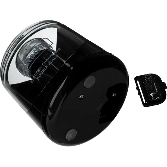 Точилка электрическая Attache,двойное лезвие,1отв,пит. от батареек АА,черн