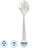 Ложка одноразовая чайная  130мм прозрачная ПС 1000 шт/кор