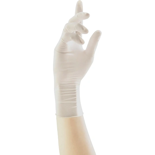 Перчатки нитрил., н/с, н/о,3,9гр./шт,бел.Nitrimax (L) 50 п/уп