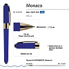 Ручка шариковая неавтомат. MONACO син-фиол кор,0,5,син,манж20-0125/13