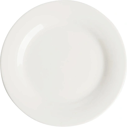 Тарелка Kaylas, D148мм, фарфор, белая 12шт/уп