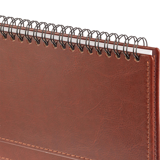 Планинг датированный 2026, коричн, 303х150 мм, 120стр, Agenda