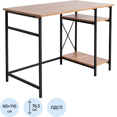 Стол компьютерный TI_Комус Онега 5/600Х1100 чер/ЛДСП дуб вотан